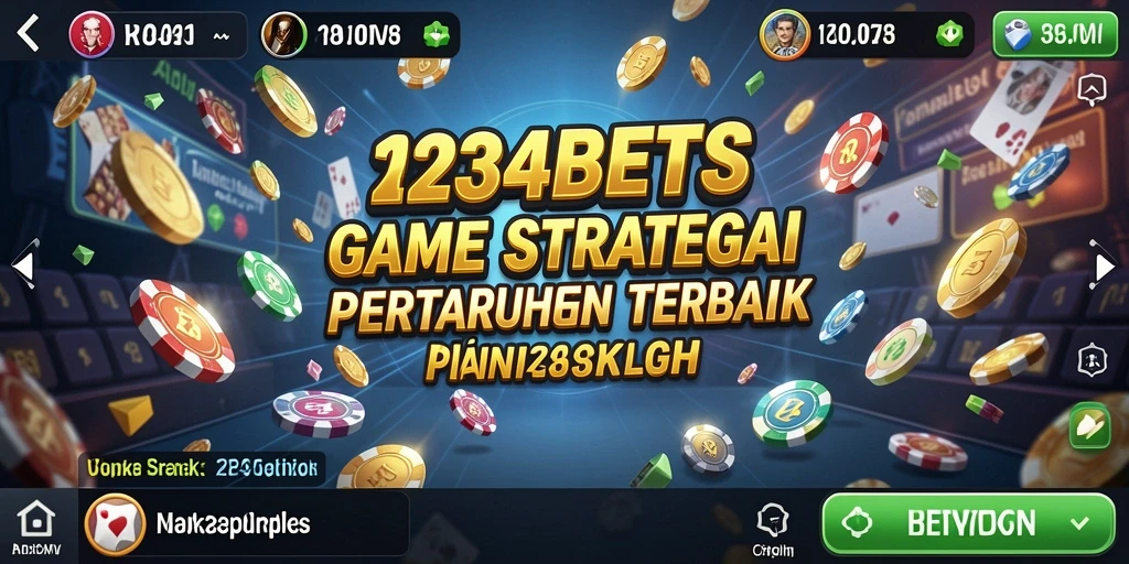 Screenshot menunjukkan strategi taruhan seru di 1234BETS.