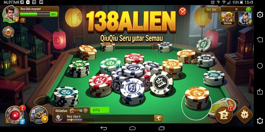 Screenshot utama <strong>138ALIEN</strong> menampilkan gameplay QiuQiu yang menegangkan.