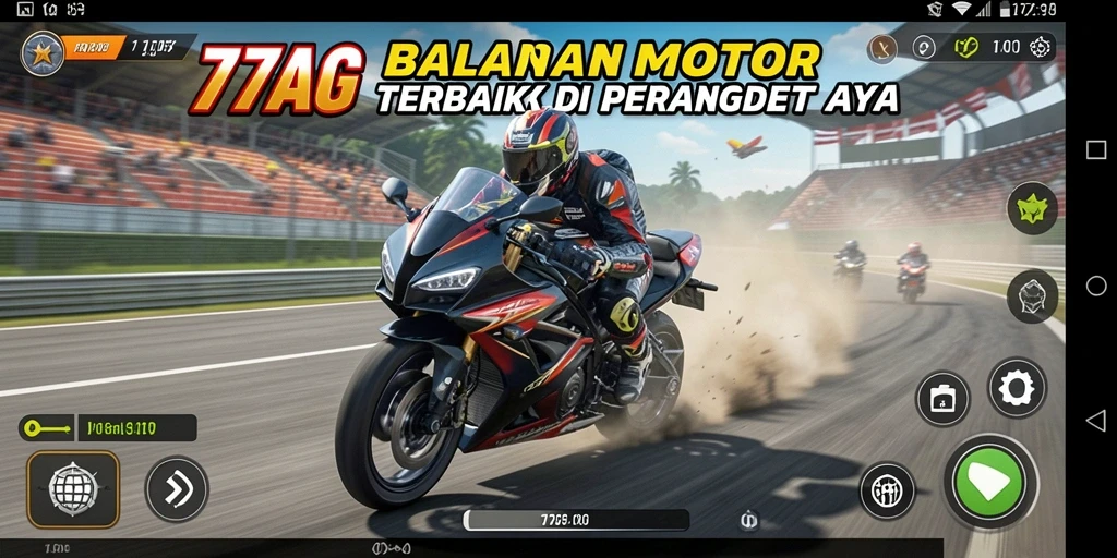 Gameplay seru di balapan motor 77AG dengan grafik yang menawan.