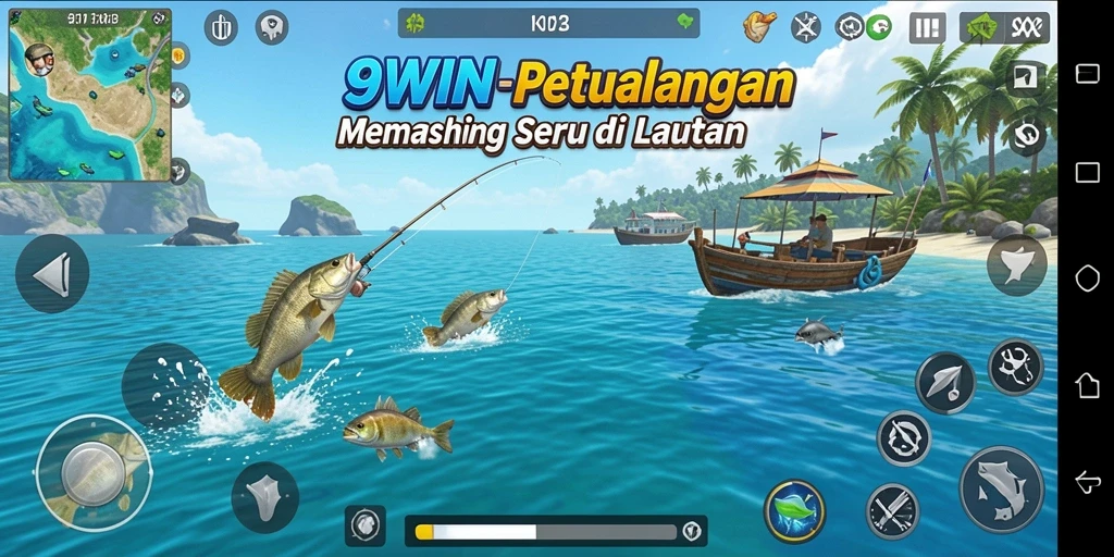 Tampilan menarik game 9WIN dengan gameplay Fishing yang seru.