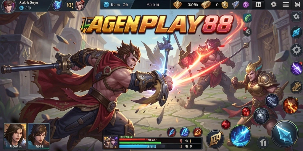 Tampilan gameplay seru dalam pertarungan <strong>AGENPLAY88</strong> yang mendebarkan.