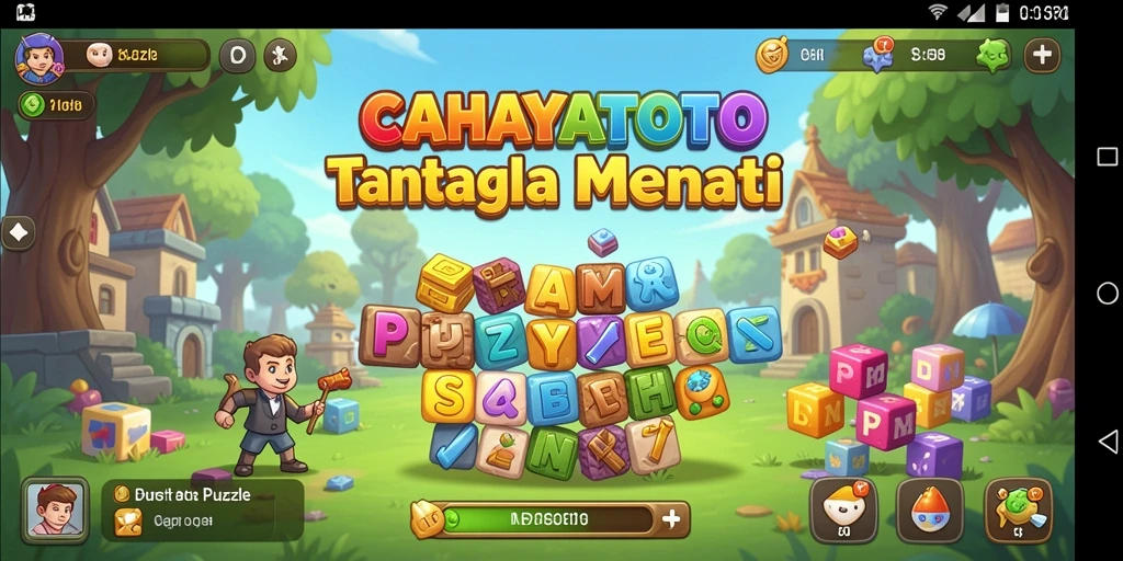 Screenshot gameplay CAHAYATOTO yang menampilkan teka-teki menarik.