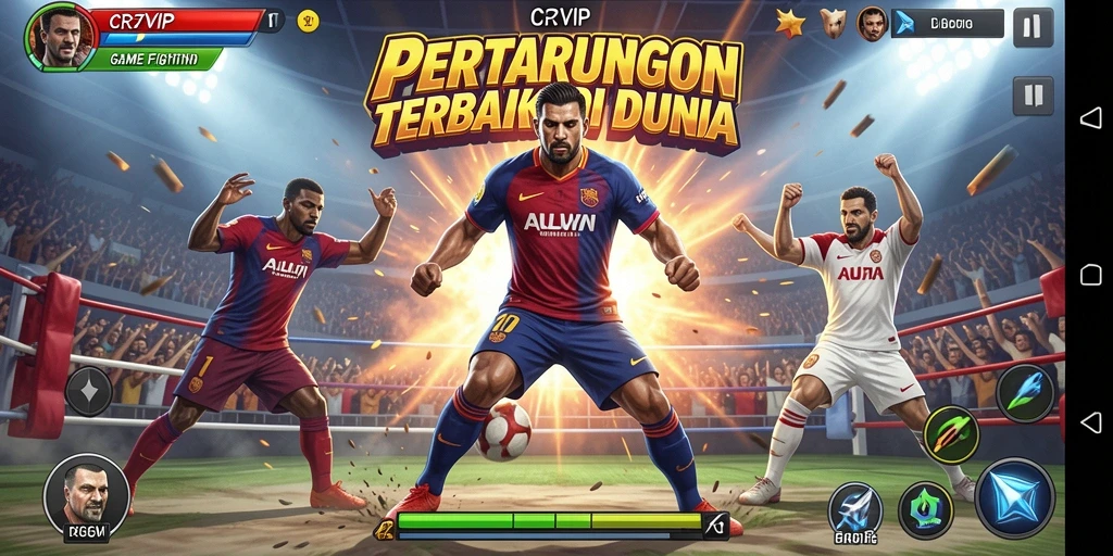 Gameplay Fighting yang seru dan mendebarkan di CR7VIP.