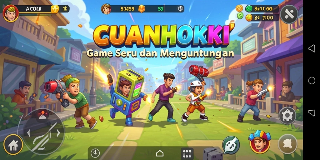 Tampilan gameplay seru dari CUANHOKI yang penuh tantangan.