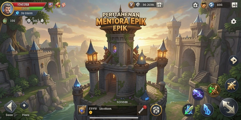 Tangkapan layar gameplay Tower Defense dari ID6788 yang mendebarkan.