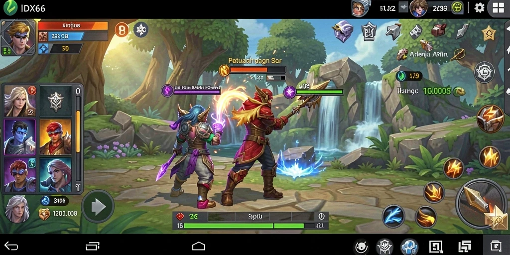 Tampilan gameplay ARPG IDX66 yang menegangkan dan mendebarkan.