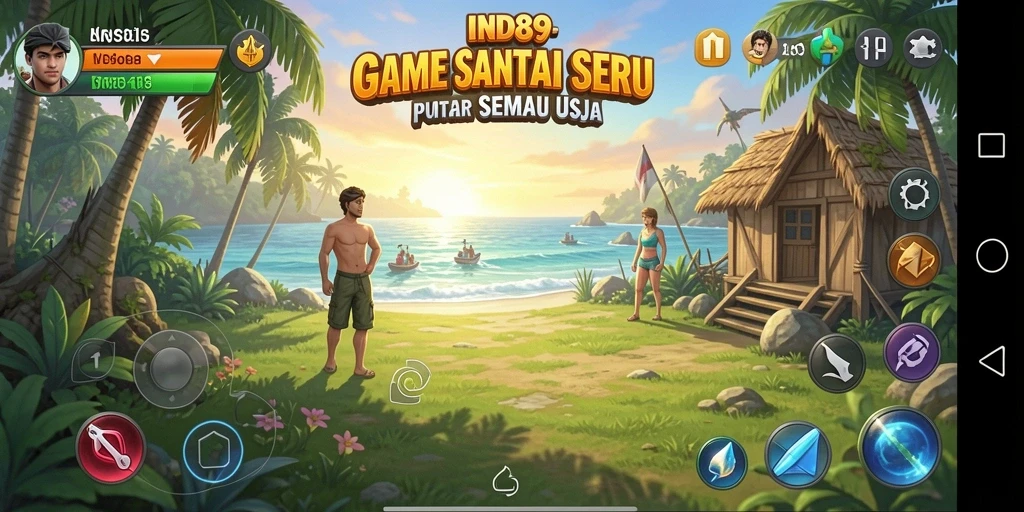 Tampilan gameplay <strong>IND89</strong> yang ceria dan mengasyikkan.