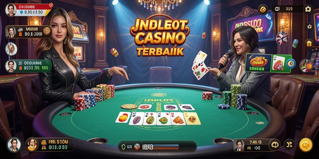 Tampilan gameplay Live Casino yang seru dan interaktif di INDSLOT.