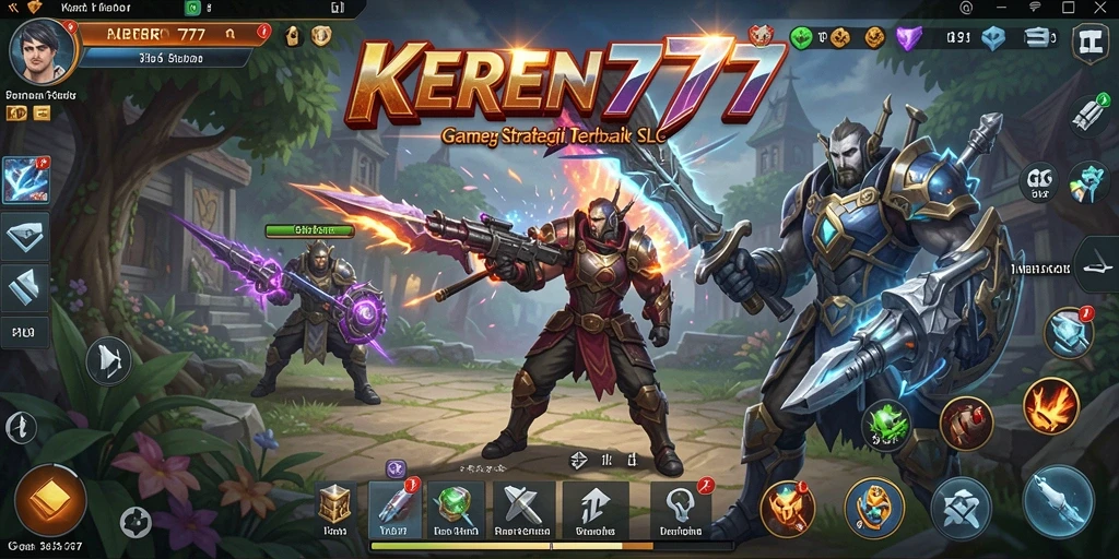Tampilan menarik dari gameplay SLG KEREN777 dengan pertempuran yang mendebarkan.