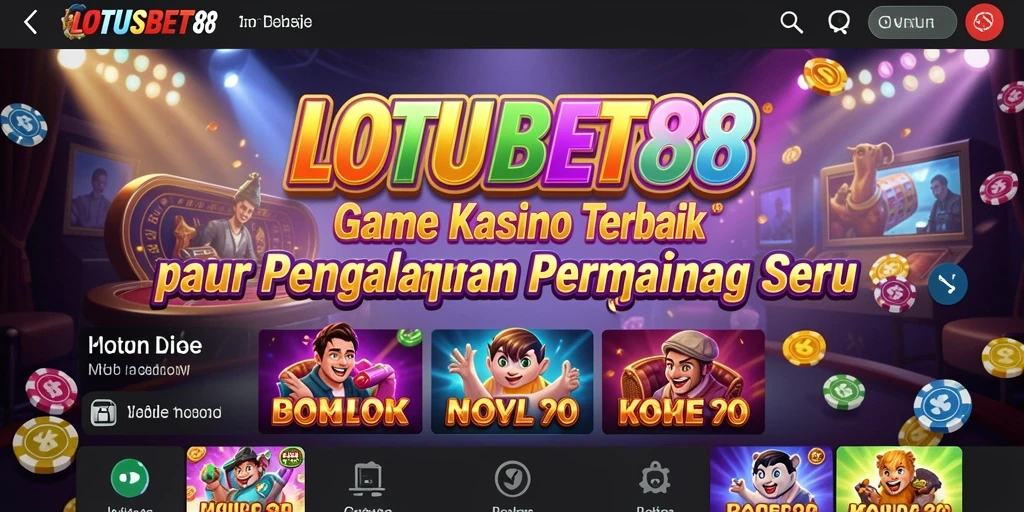 Tampilan gameplay LOTUSBET88 yang mengasyikkan dan interaktif di kasino.
