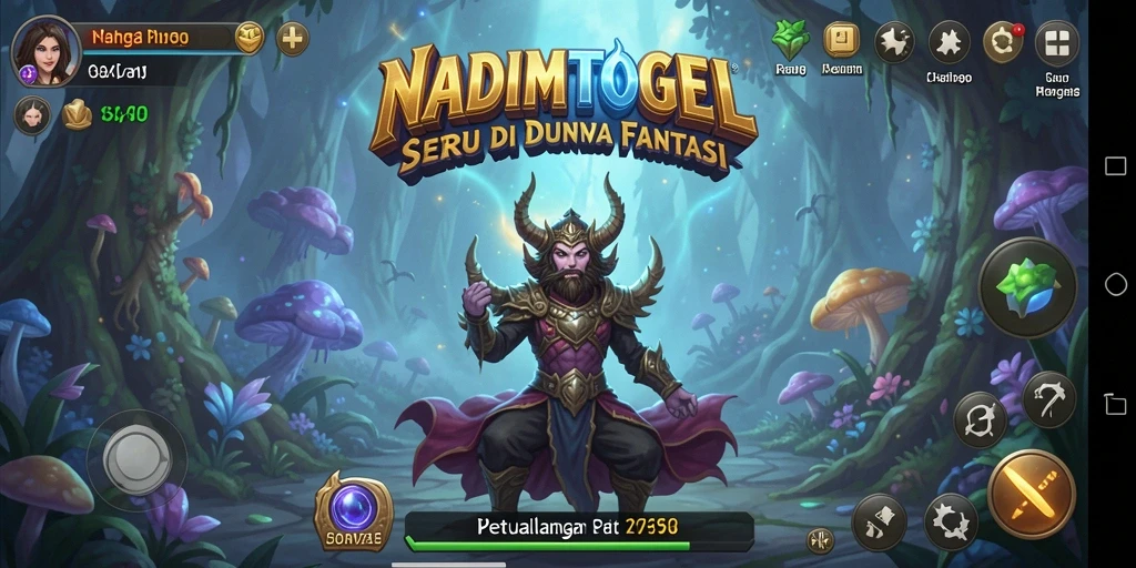 Gameplay NADIMTOGEL dengan karakter dan rintangan menarik.