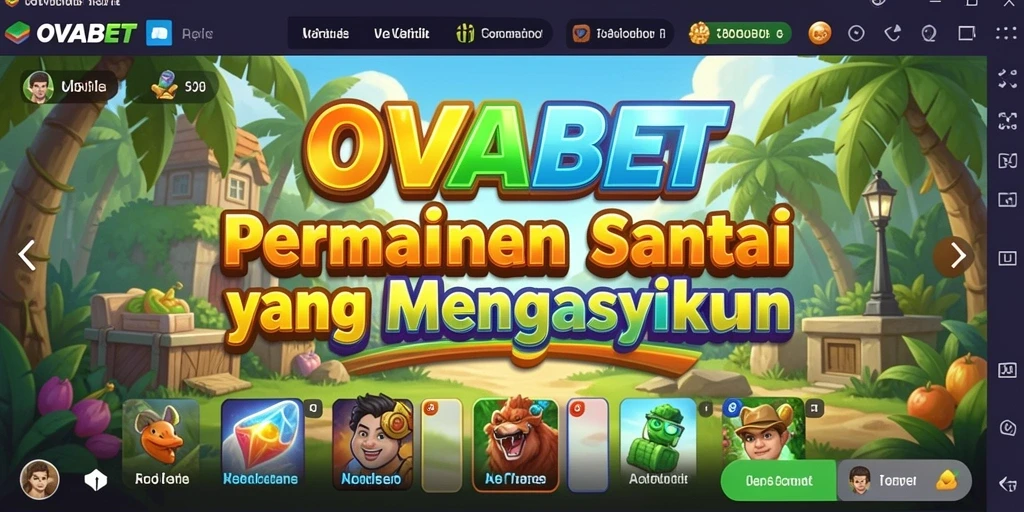 Tampilan layar permainan <strong>OVABET</strong> yang menyenangkan dan interaktif.