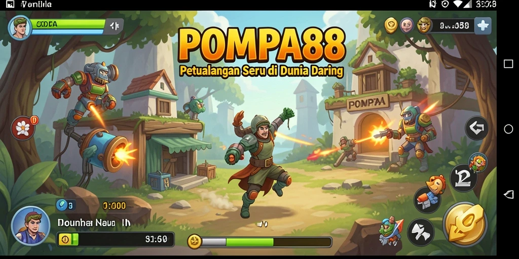 Screenshot utama POMPA88 menampilkan petualangan yang mendebarkan.
