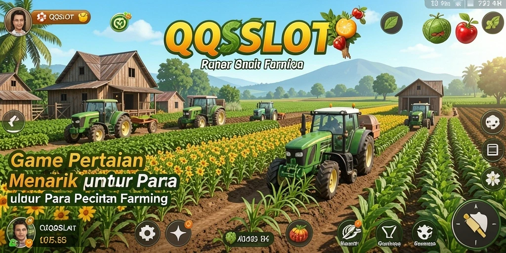 Screenshot utama QQSLOT menampilkan keseruan gameplay Farming.
