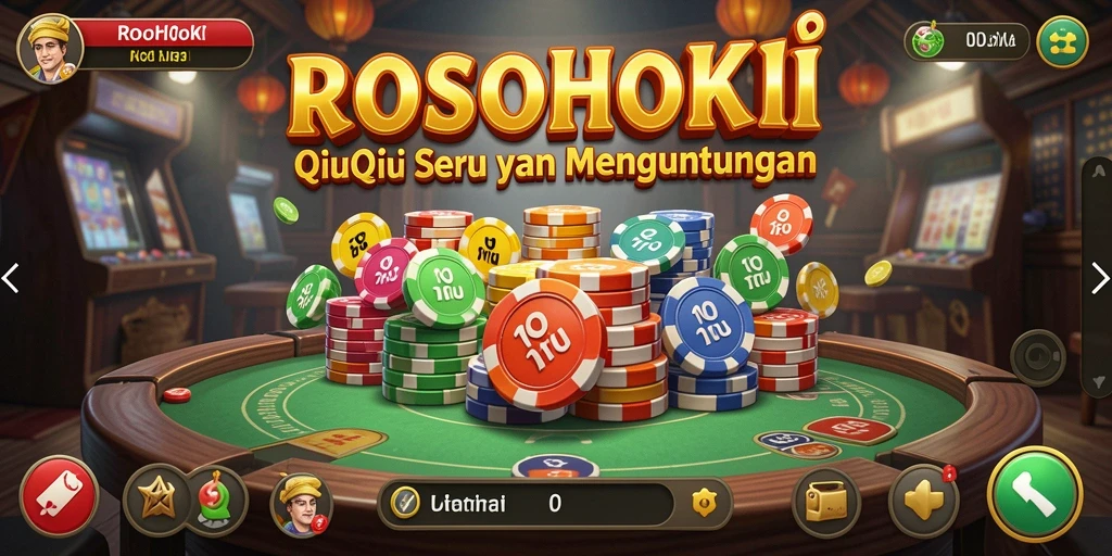 Tampilan gameplay seru dalam game QiuQiu ROSOHOKI.