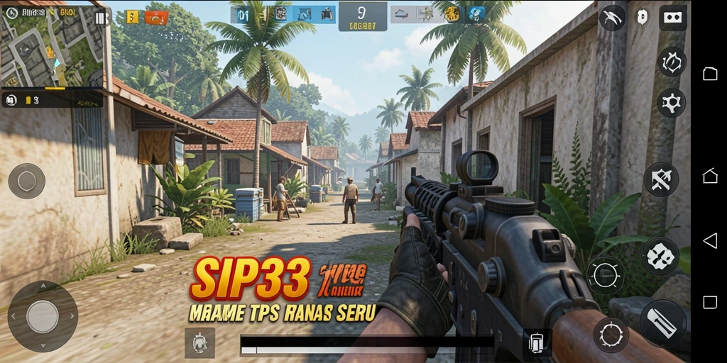 Tampilan gameplay seru dari SIP33 dengan aksi TPS mendebarkan.
