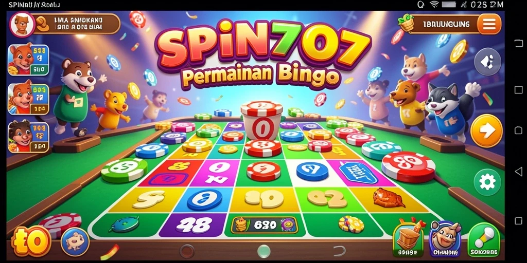 Tampilan gameplay menarik dari SPIN707 dengan suasana Bingo.