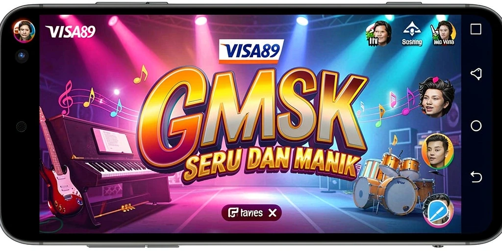 Tampilan gameplay <strong>VISA89</strong> yang menakjubkan dengan berbagai lagu.