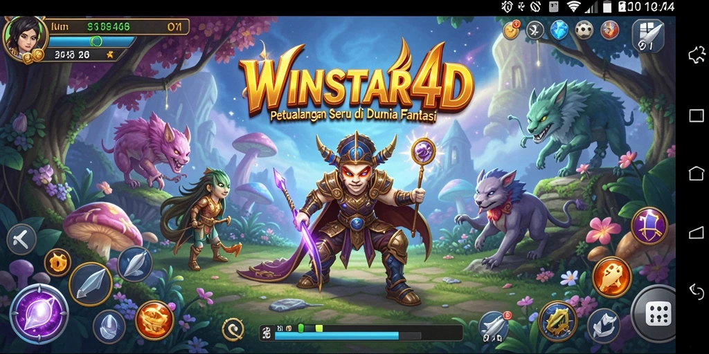 Screenshot gameplay <strong>WINSTAR4D</strong> menampilkan aksi seru di dunia petualangan.